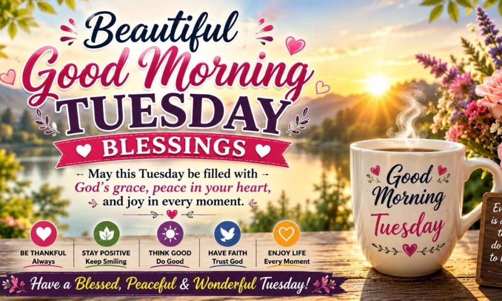 Beautiful Good Morning Tuesday Blessings