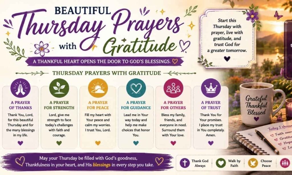 Beautiful Thursday Prayers with Gratitude