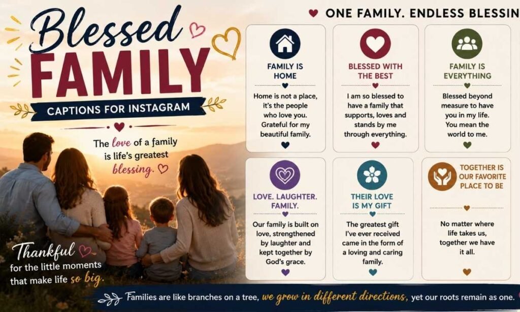 Blessed Family Captions for Instagram