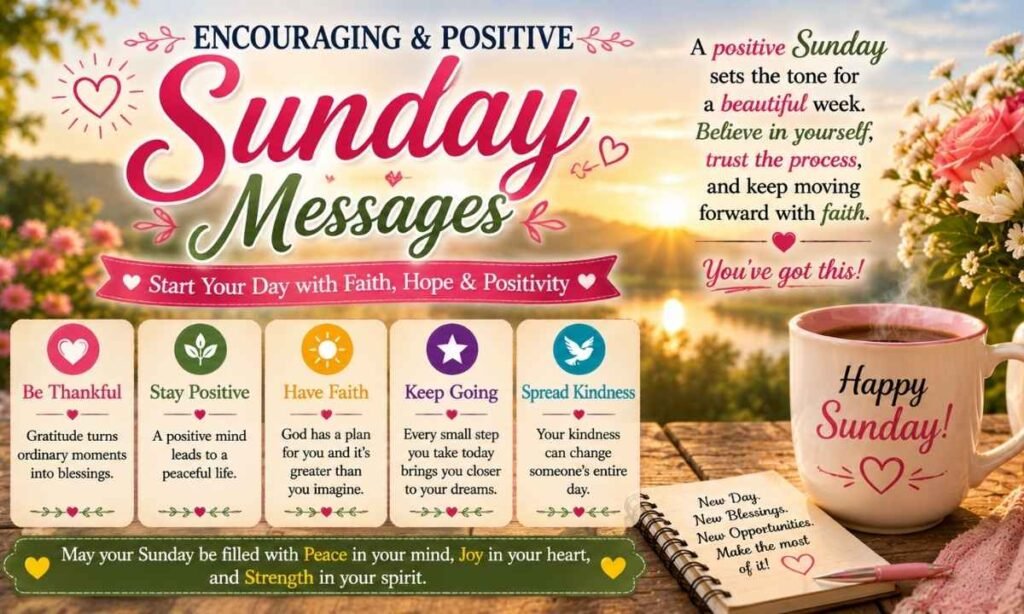 Encouraging & Positive Sunday Messages
