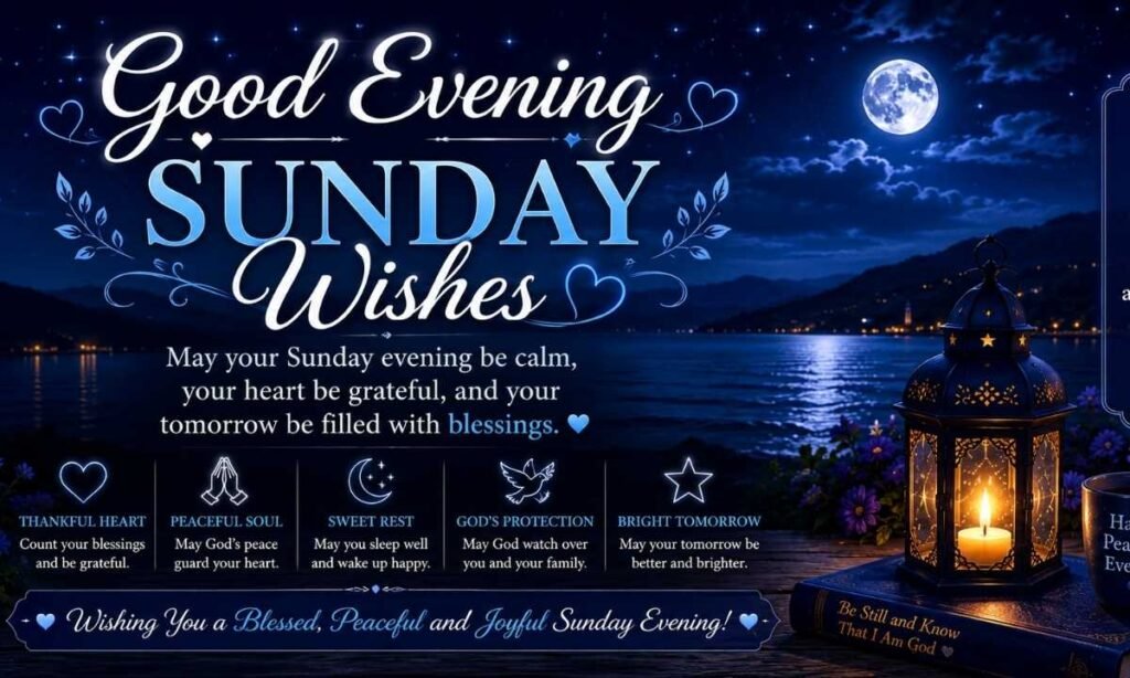 Good Evening Sunday Wishes