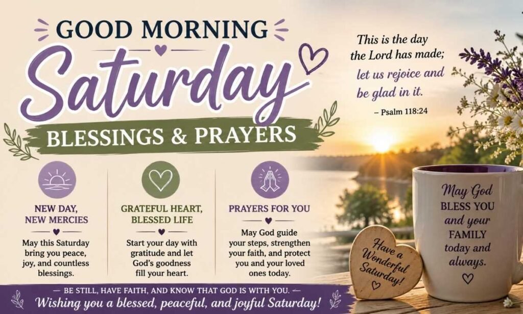 Good Morning Saturday Blessings and Prayers