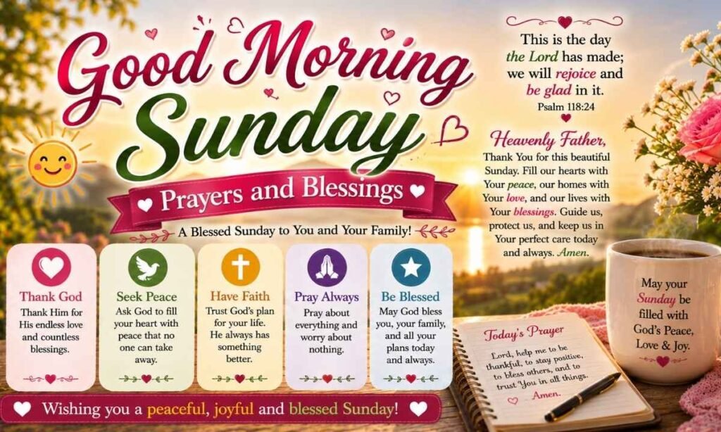 Good Morning Sunday Prayers and Blessings
