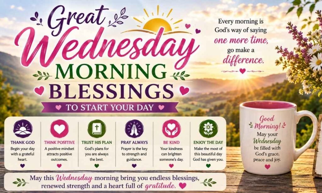 Great Wednesday Morning Blessings to Start Your Day