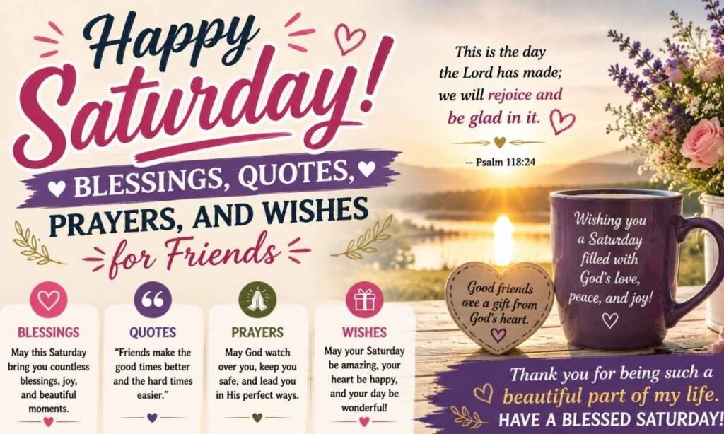 Happy Saturday Blessings, Quotes, Prayers, and Wishes for Friends