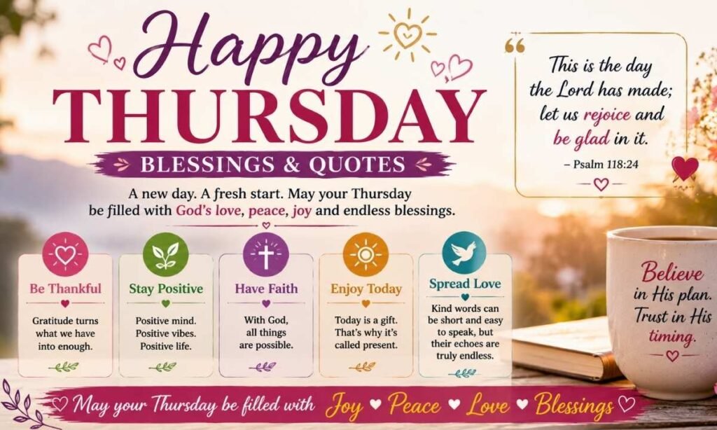 Happy Thursday Blessings and Quotes with Images