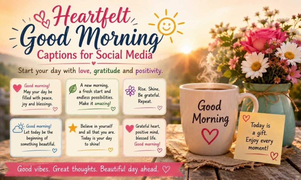 Heartfelt Good Morning Captions for Social Media