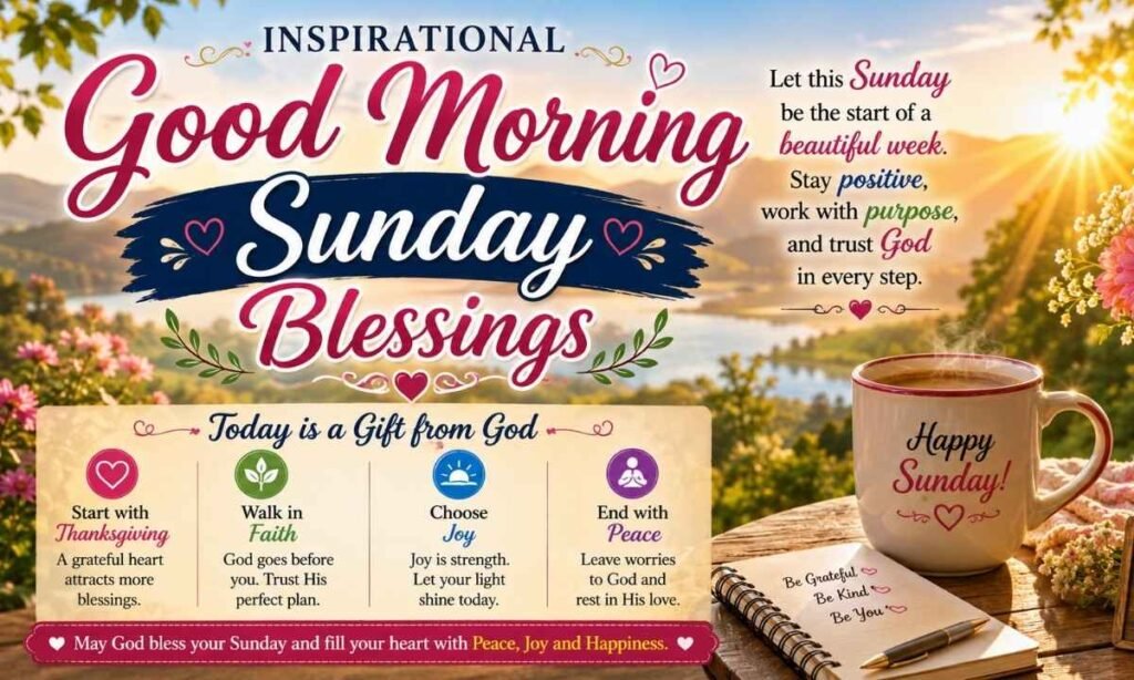Inspirational Good Morning Sunday Blessings