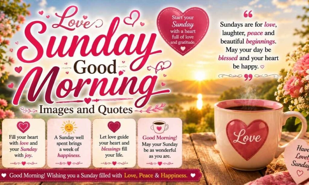 Love Sunday Good Morning Images and Quotes