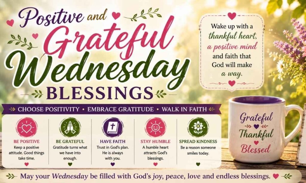 Positive and Grateful Wednesday Blessings