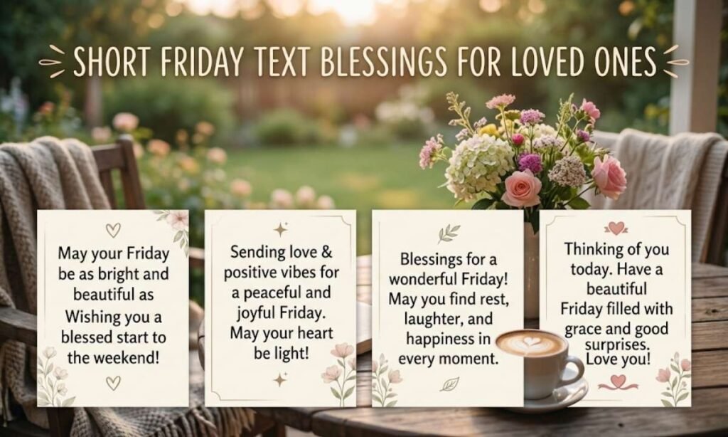 Short Friday Text Blessings for Loved Ones