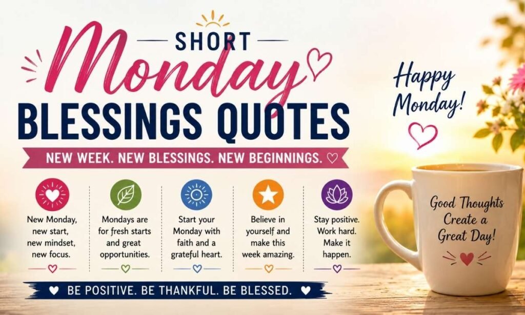 Short Monday Blessings Quotes