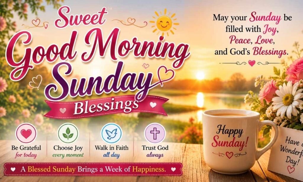 Sweet Good Morning Sunday Blessings
