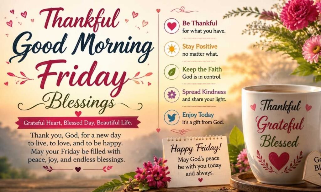 Thankful Good Morning Friday Blessings
