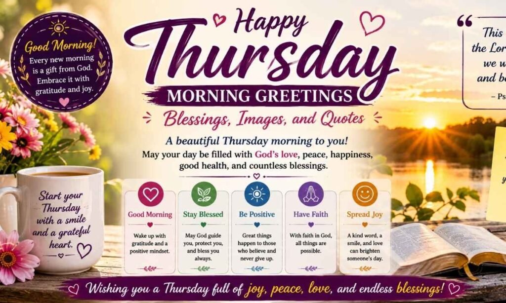 Thursday Morning Greetings, Blessings, Images, and Quotes