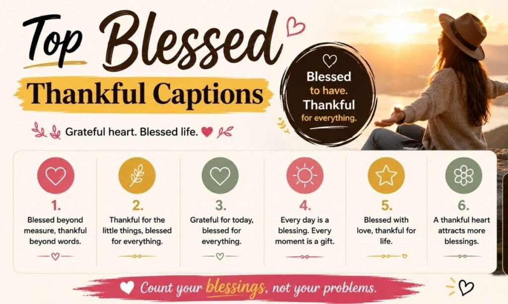 Top Blessed Thankful Captions