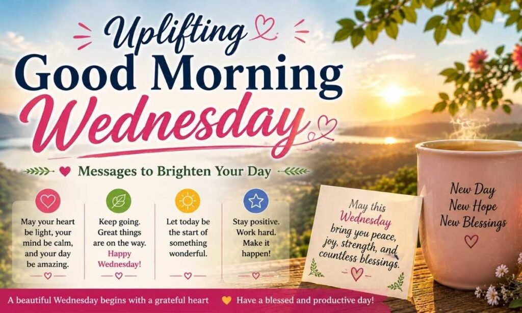 Uplifting Good Morning Wednesday Messages