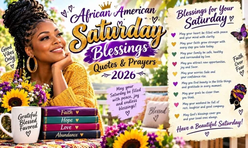 African American Saturday Blessings, Quotes & Prayers