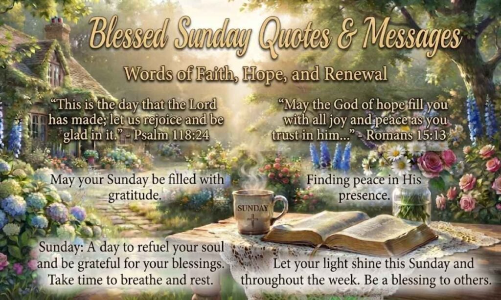 Blessed Sunday Quotes & Messages