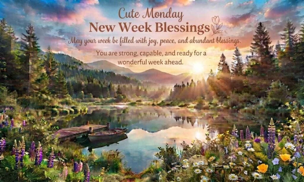 Cute Monday New Week Blessings