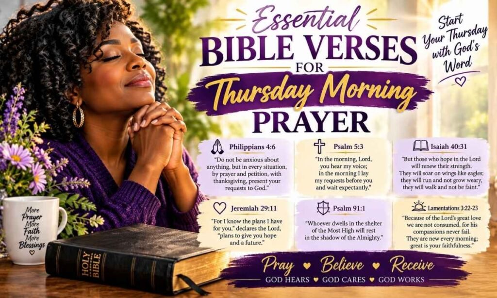 Essential Bible Verses for Thursday Morning Prayer