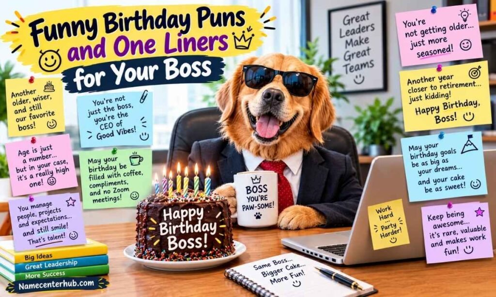 Funny Birthday Puns and One Liners for Your Boss