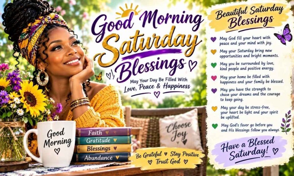 Good Morning African American Saturday Blessings