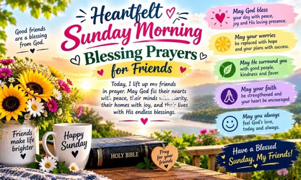 Heartfelt Sunday Morning Blessing Prayers for Friends