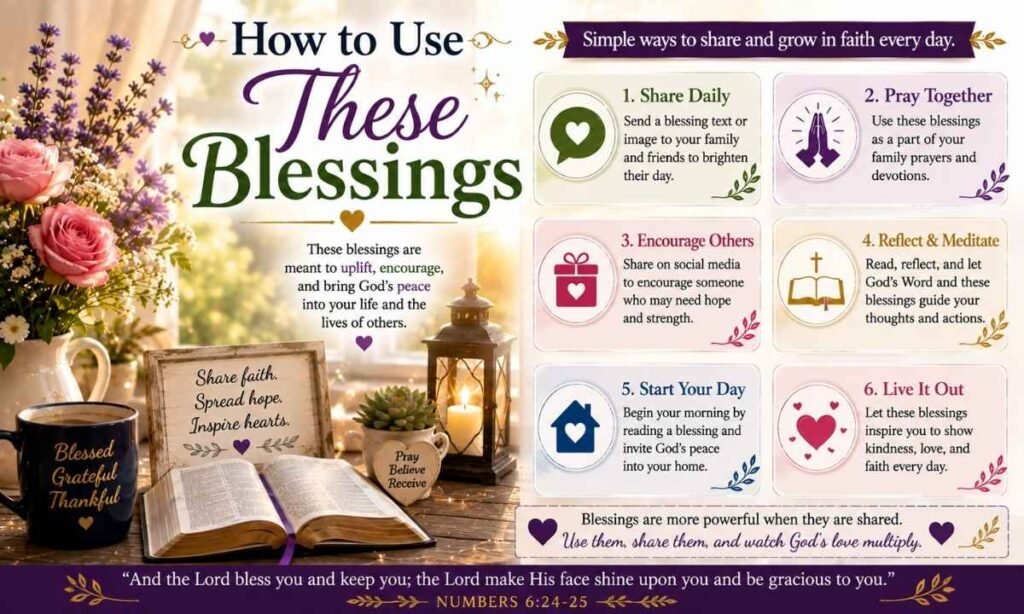 How to Use These Blessings