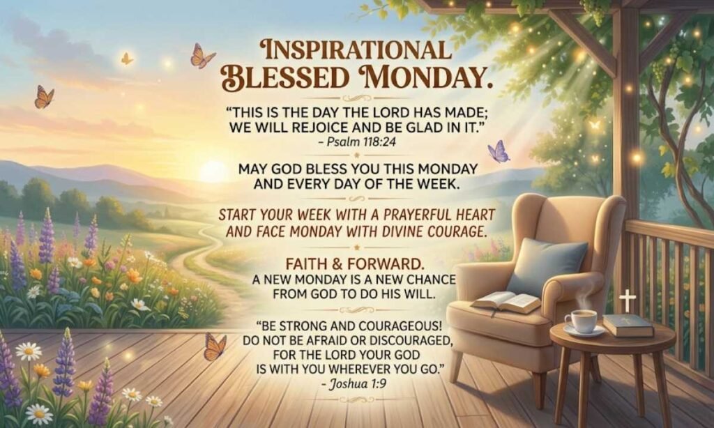 Inspirational Blessed Monday Quotes & Scripture
