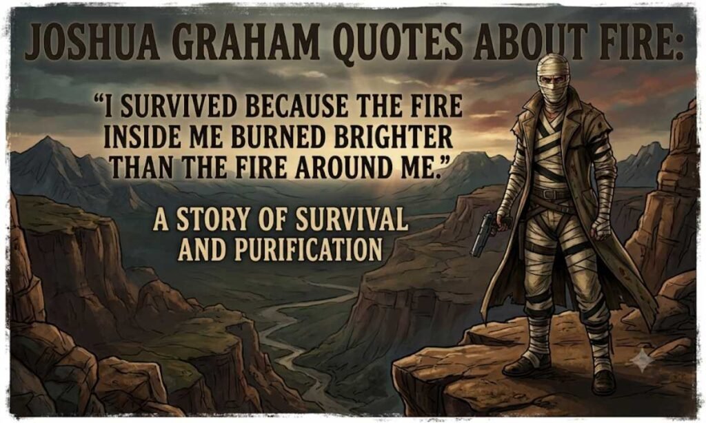 Joshua Graham Quotes About Fire Survival and Purification