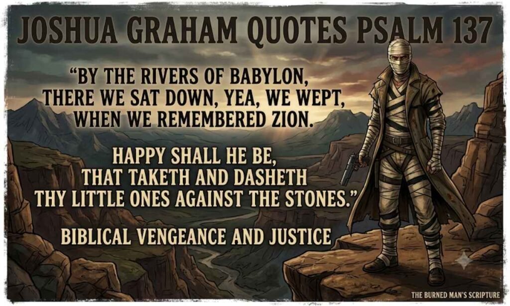 Joshua Graham Quotes Psalm 137 Biblical Vengeance and Justice
