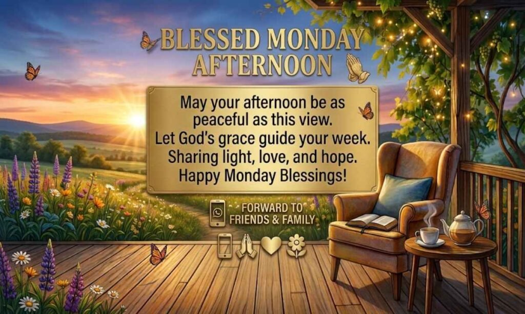 Monday Afternoon Blessings for WhatsApp