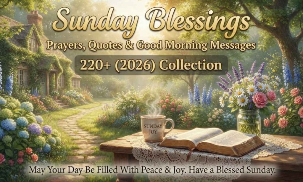 Sunday Blessings Prayers, Quotes & Good Morning Messages (2026)