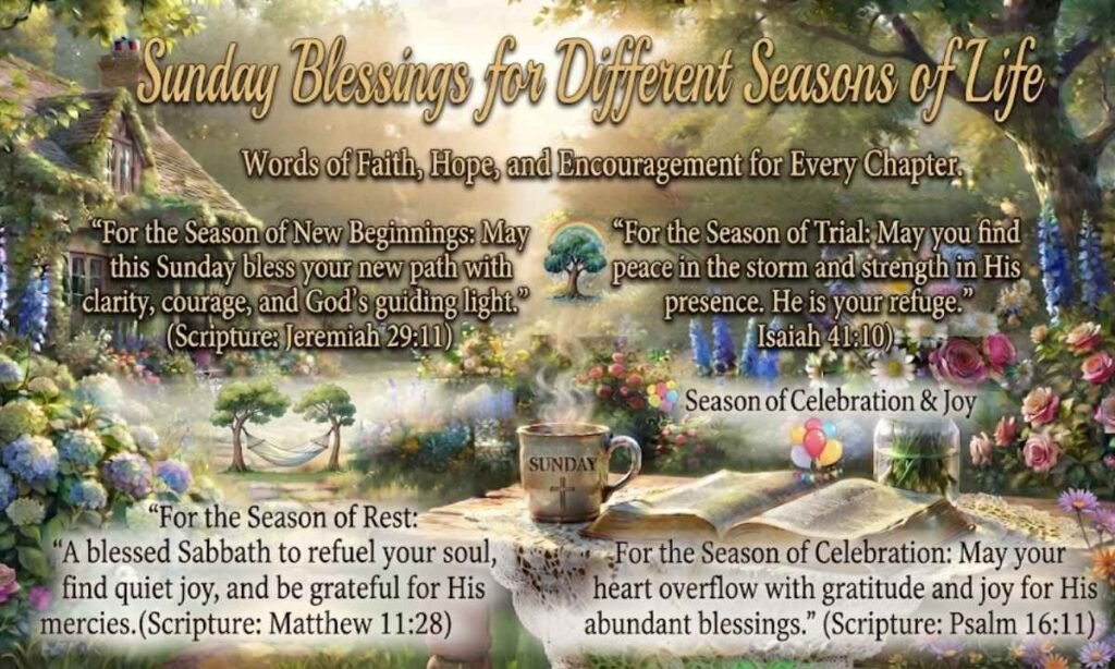 Sunday Blessings for Different Seasons of Life