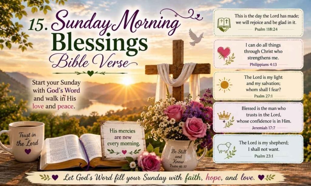 Sunday Morning Blessings Bible Verse