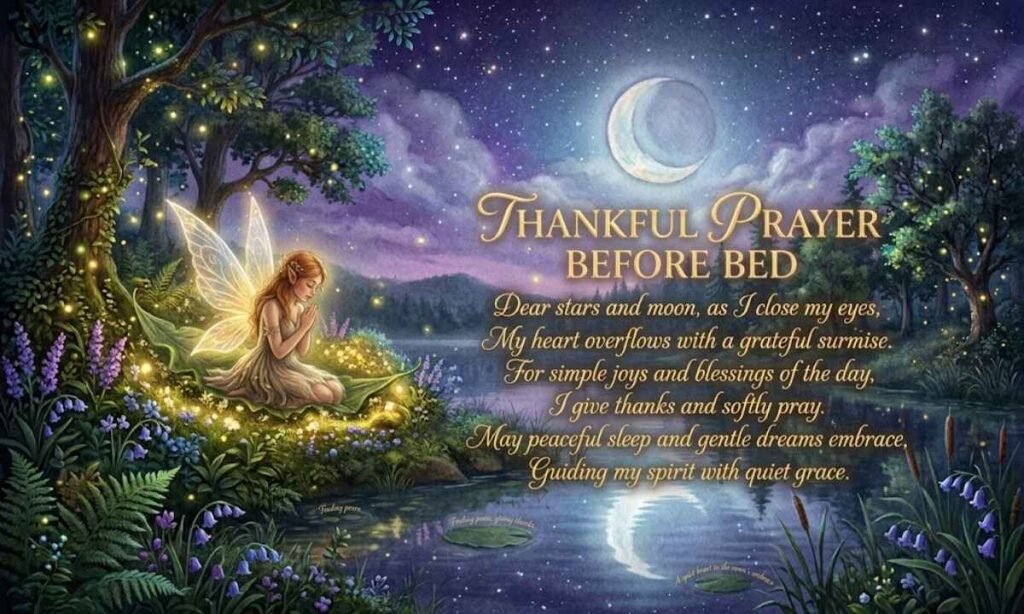 Thankful Prayer Before Bed